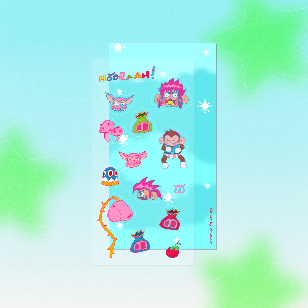 [Fanart] Sticker Sheet – Game and TV Show