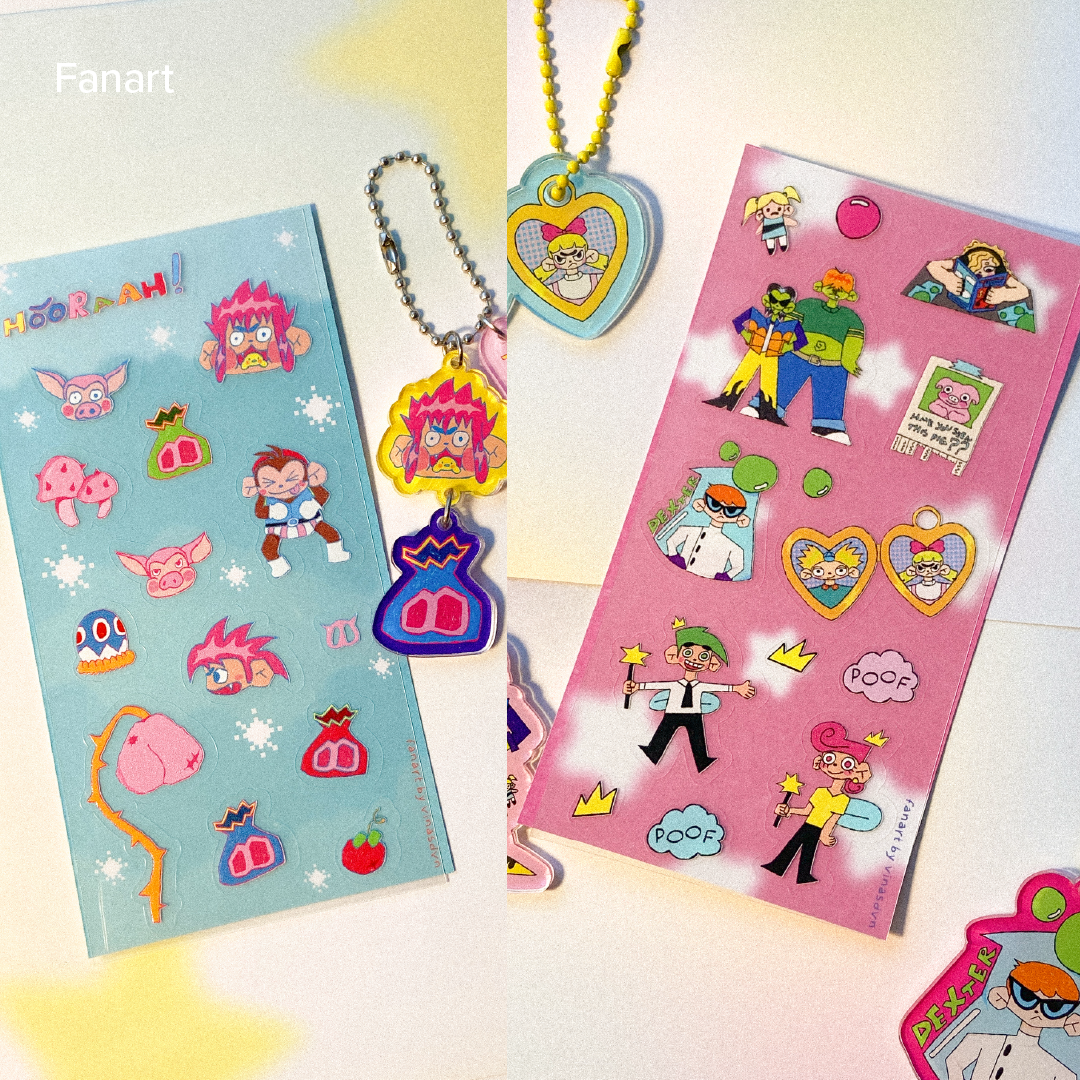 [Fanart] Sticker Sheet – Game and TV Show