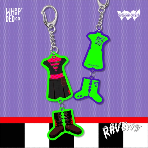 Image of Keychain - Raven Fits