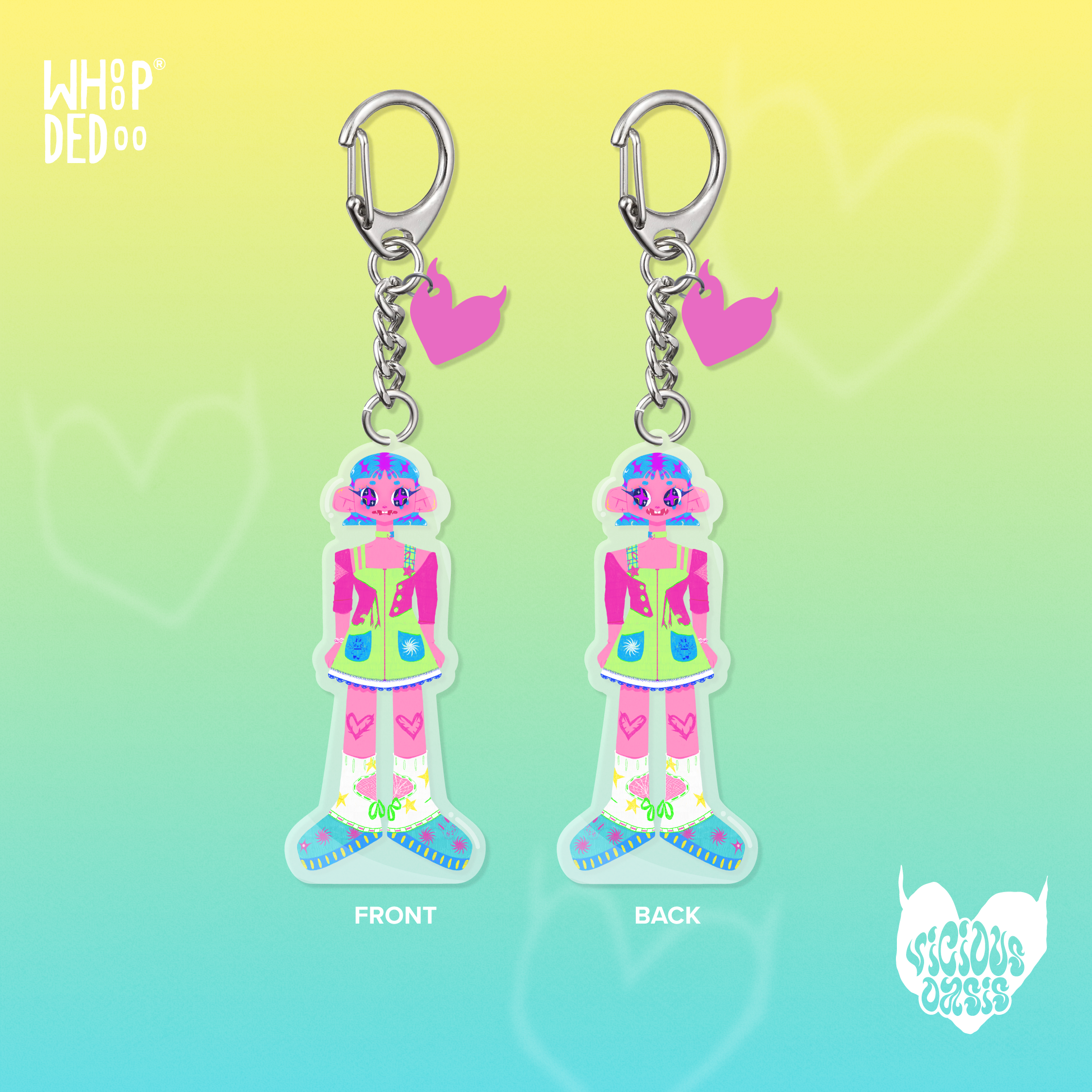 Epoxy Keychain - Meadow