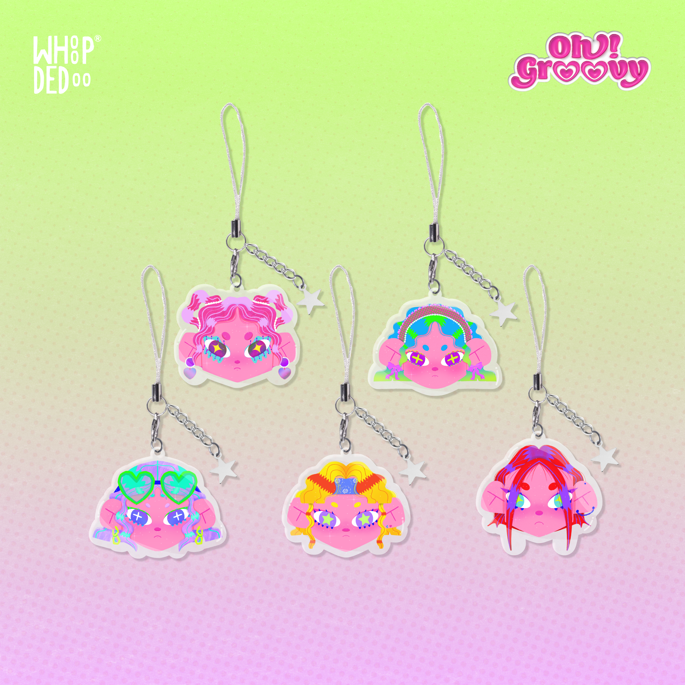 Epoxy Phone Charm - Groovy Girls