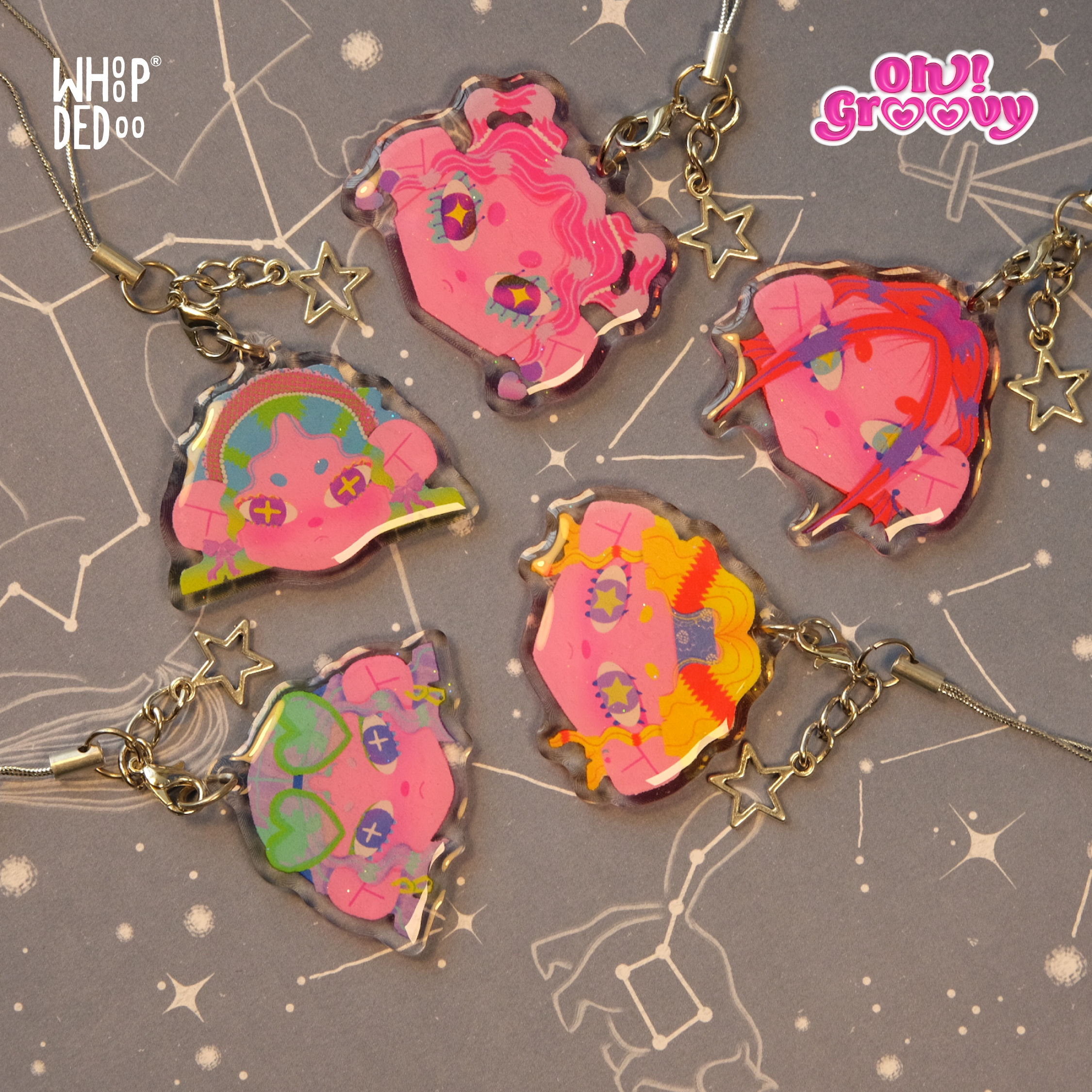 Epoxy Phone Charm - Groovy Girls