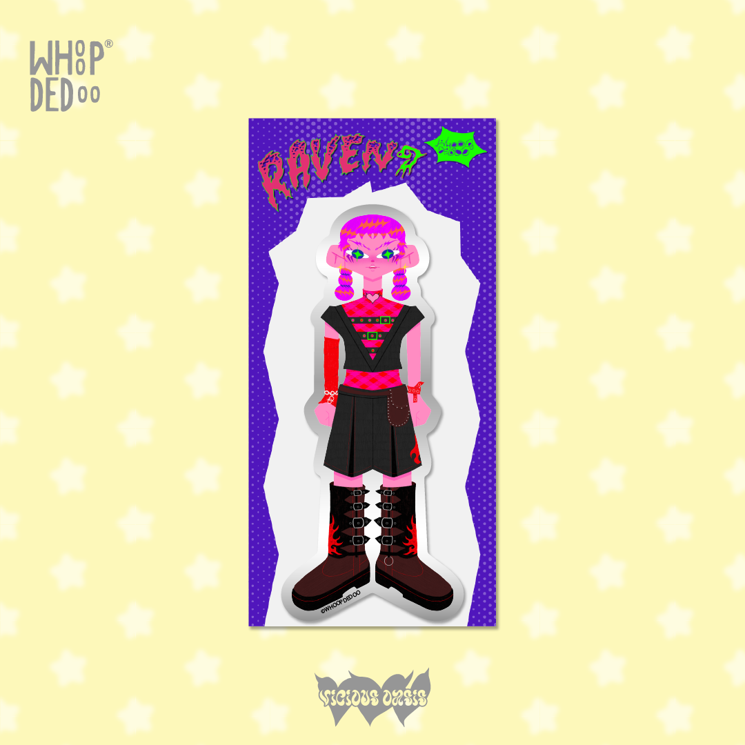 Chrome Sticker - Raven
