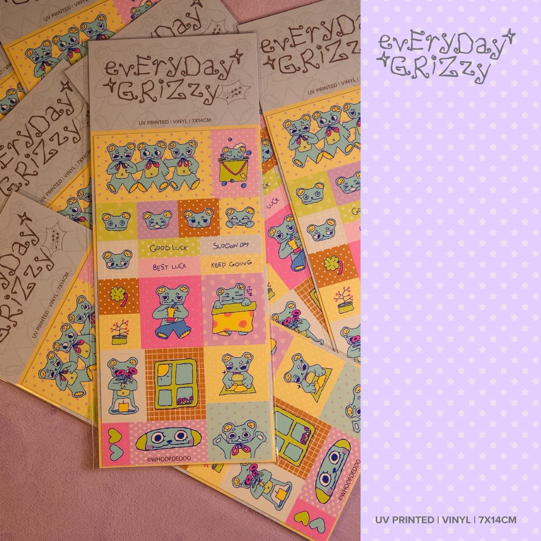 Sticker Sheet - Everyday Grizzy