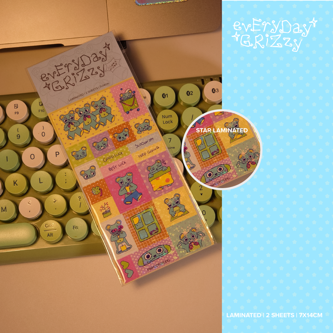 Sticker Sheet - Everyday Grizzy