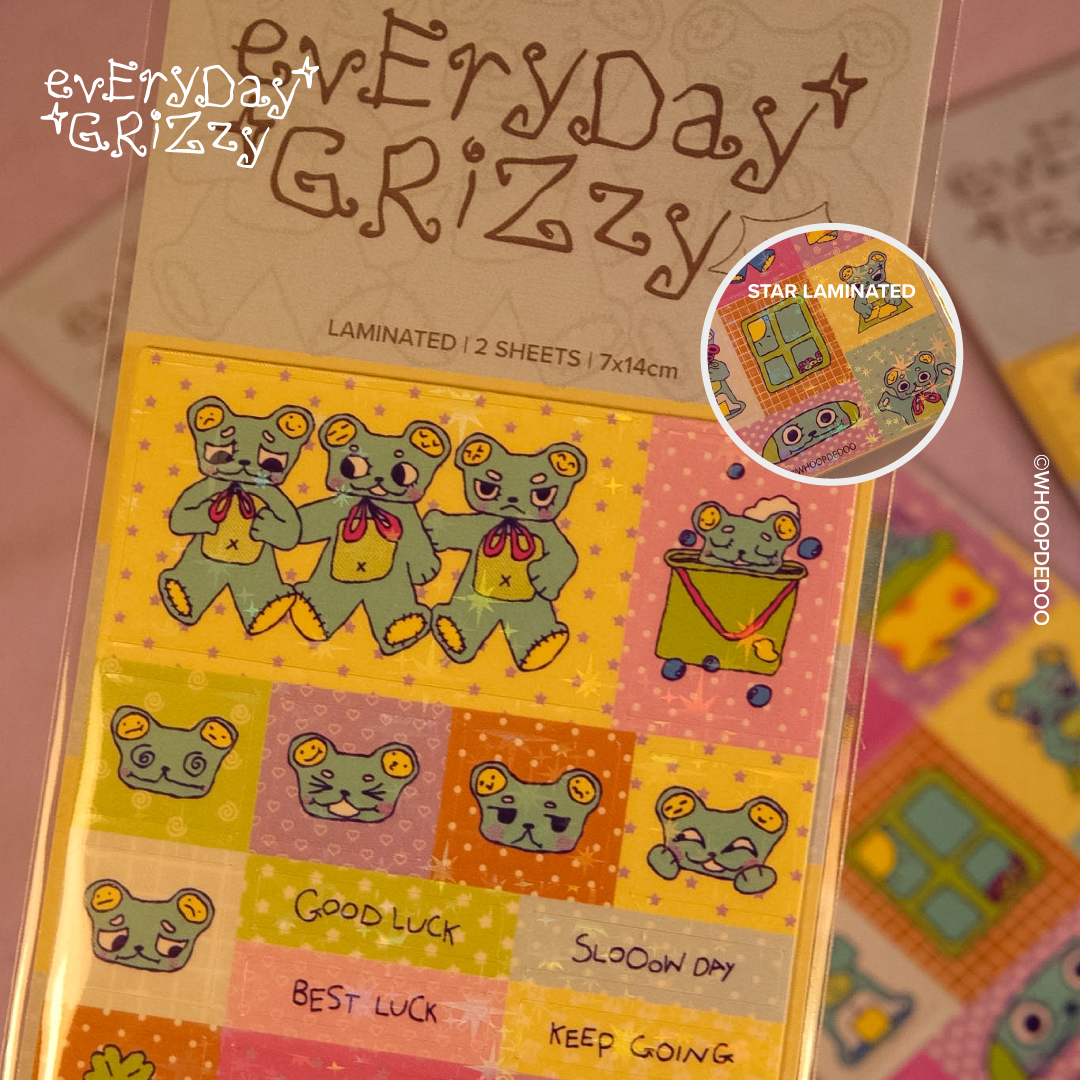 Sticker Sheet - Everyday Grizzy
