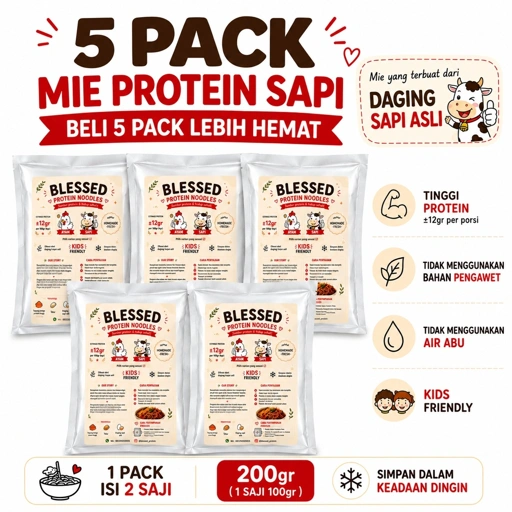 Bundling Blessed Fresh Noodle Beef 5 Pack