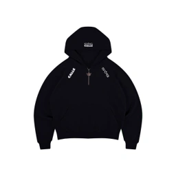 CALLE DE LARACHE - HALF ZIP HOODIE SET - BLACK