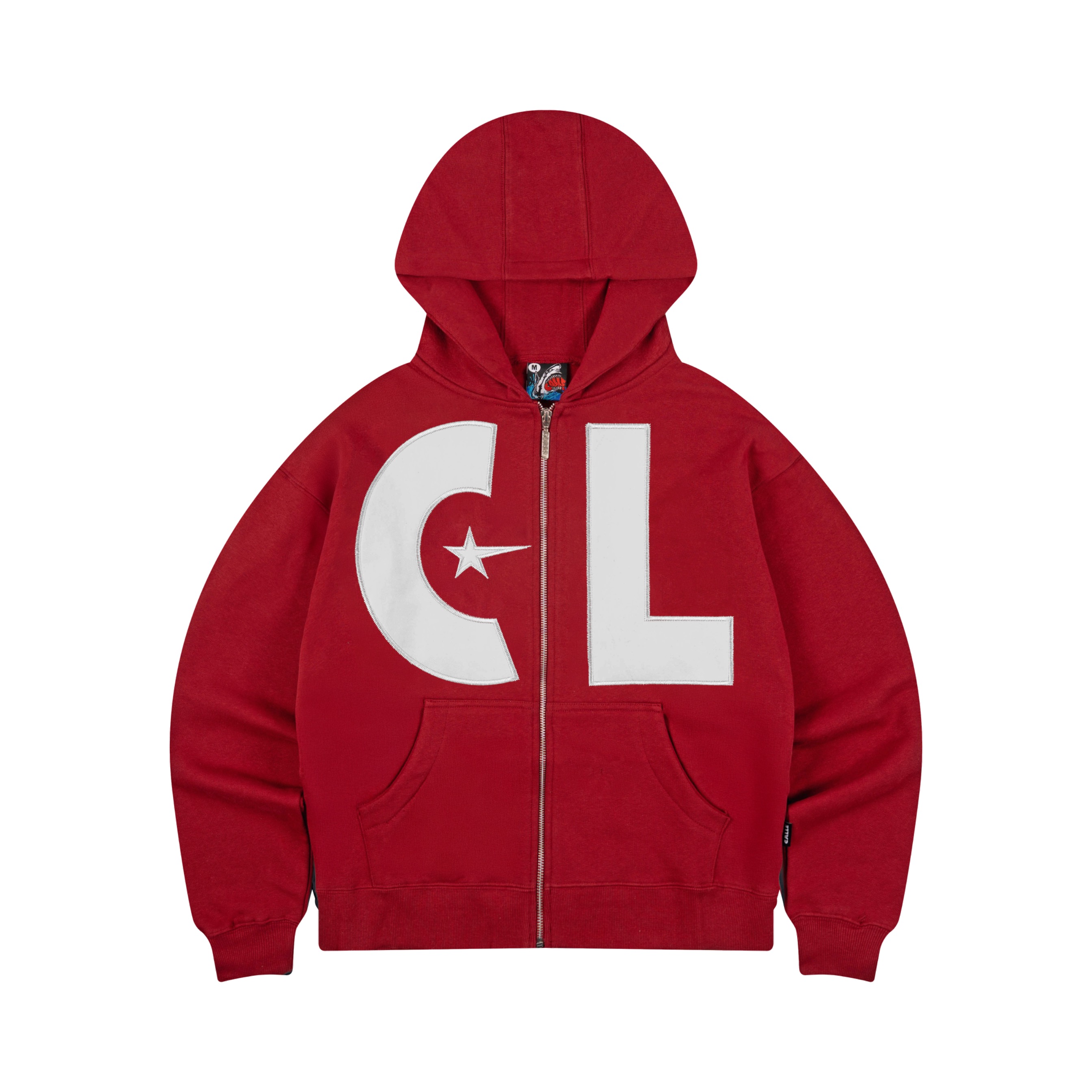 SUPERSTAR ZIP UP HOODIE MAROON
