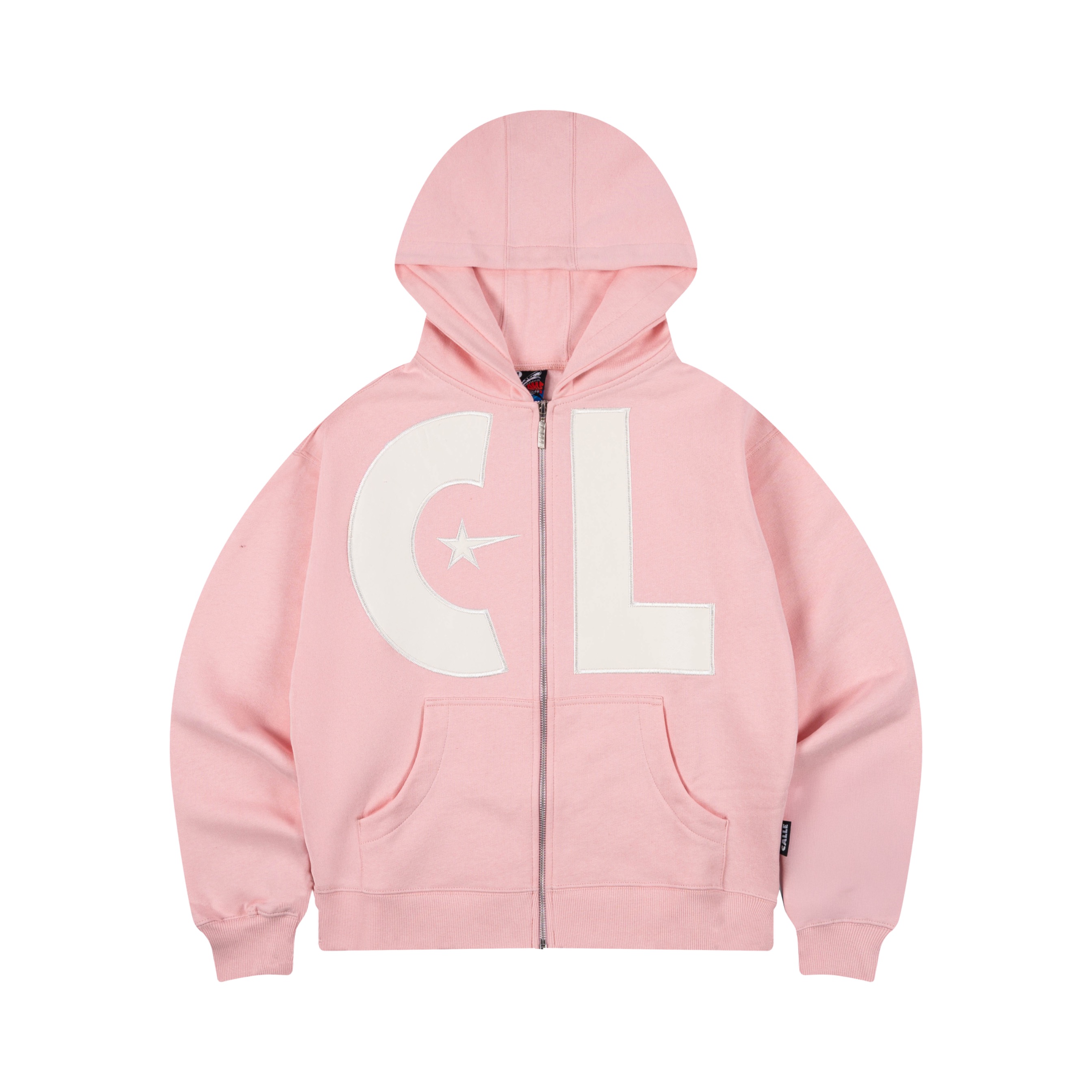 SUPERSTAR ZIP UP HOODIE LIGHT PINK

