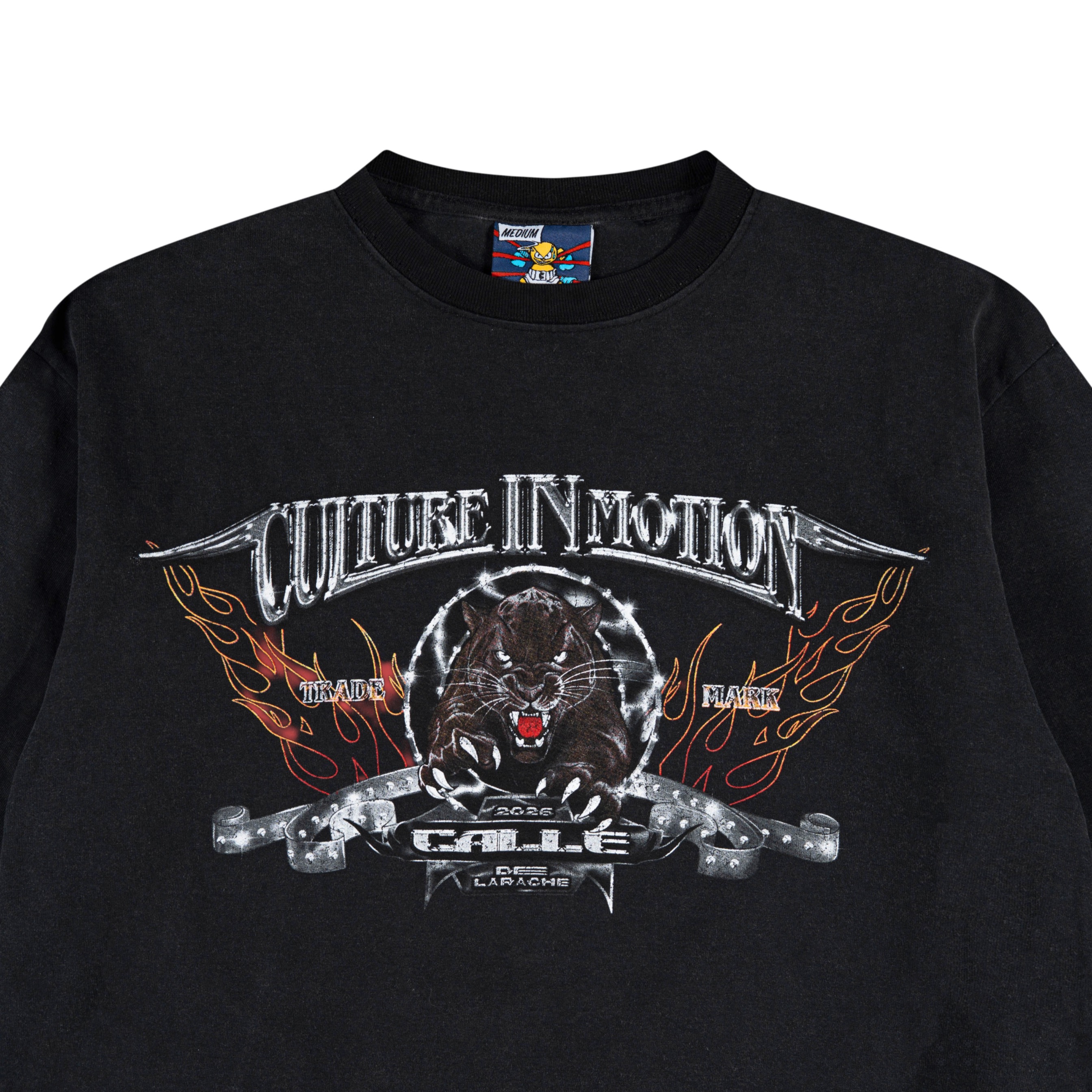 LONGSLEEVE WASHED - BLACK PANTHER