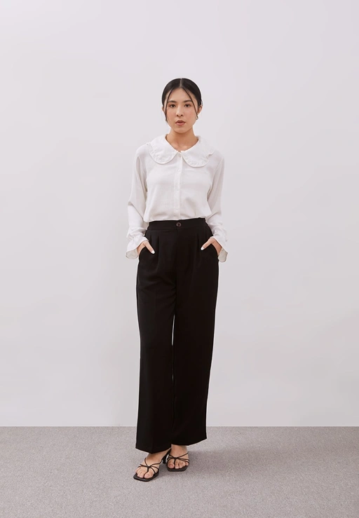 Image of [3PCS] [KHUSUS HITAM] JET BLACK ANTI-UV FLARE CULOTTES