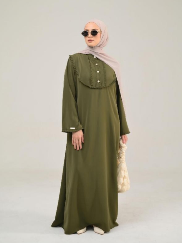 Azzha Indonesia - Niema Abaya Wanita Muslimah Dengan Bahan Barbara Anti UV Premium