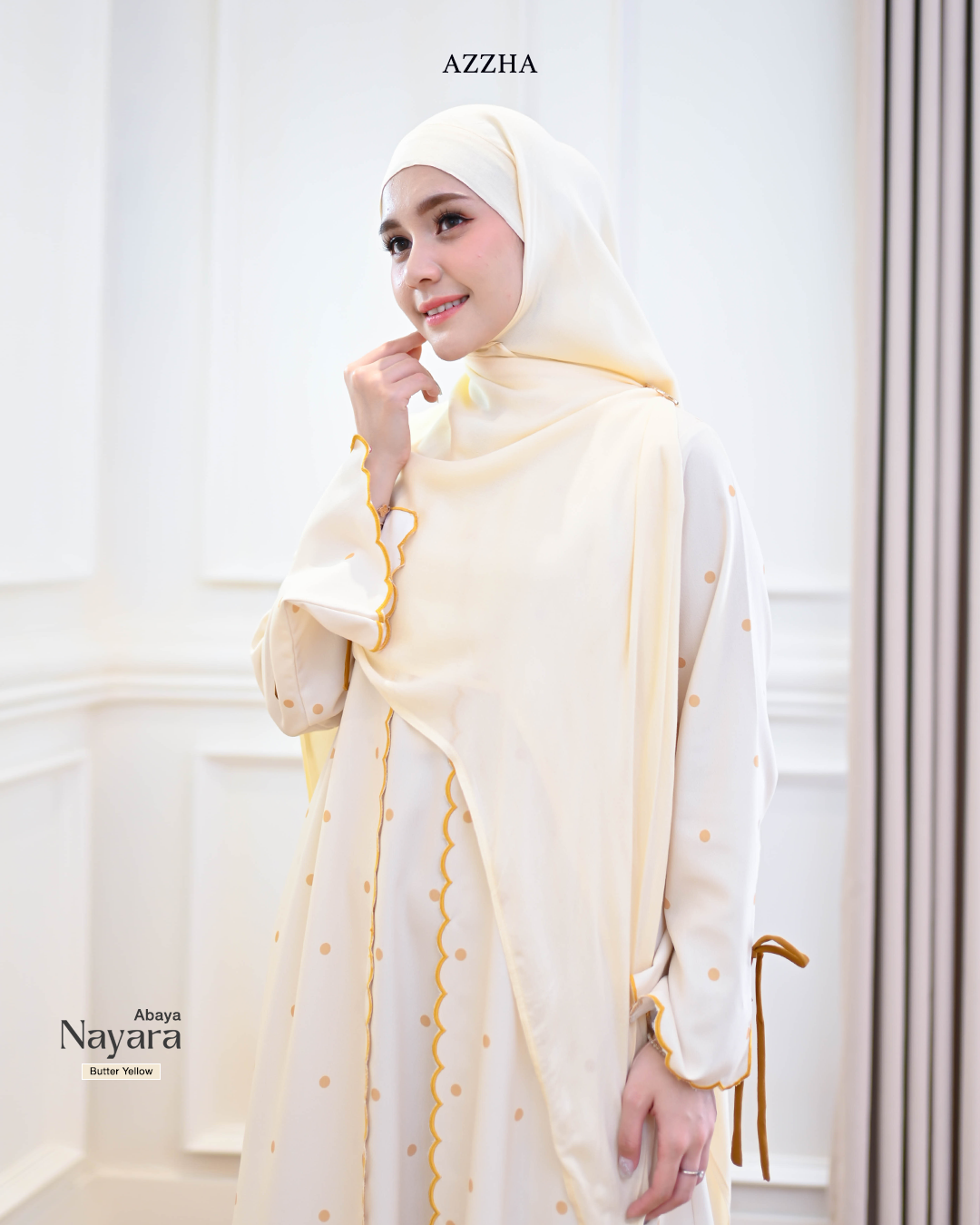 Azzha Indonesia - Nayara Abaya Wanita Nyaman dan Elegant Dengan Bahan Jiso Crepe Anti UV Premium