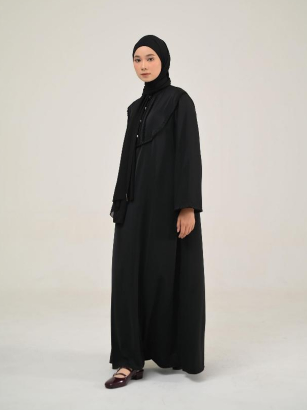 Azzha Indonesia - Niema Abaya Wanita Muslimah Dengan Bahan Barbara Anti UV Premium
