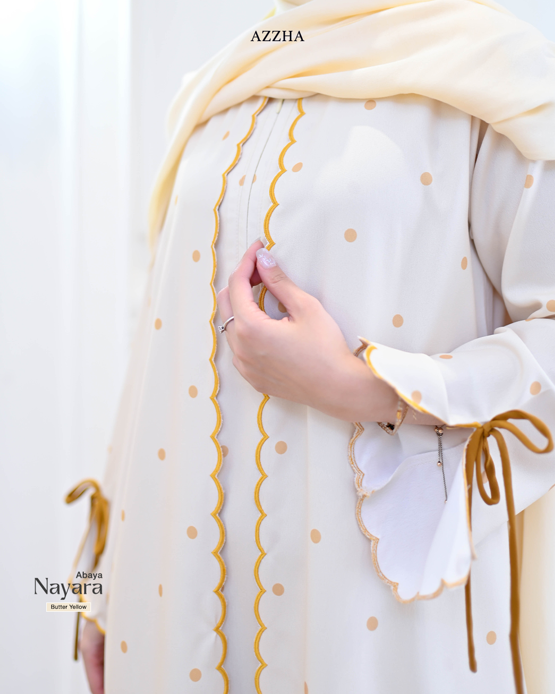 Azzha Indonesia - Nayara Abaya Wanita Nyaman dan Elegant Dengan Bahan Jiso Crepe Anti UV Premium