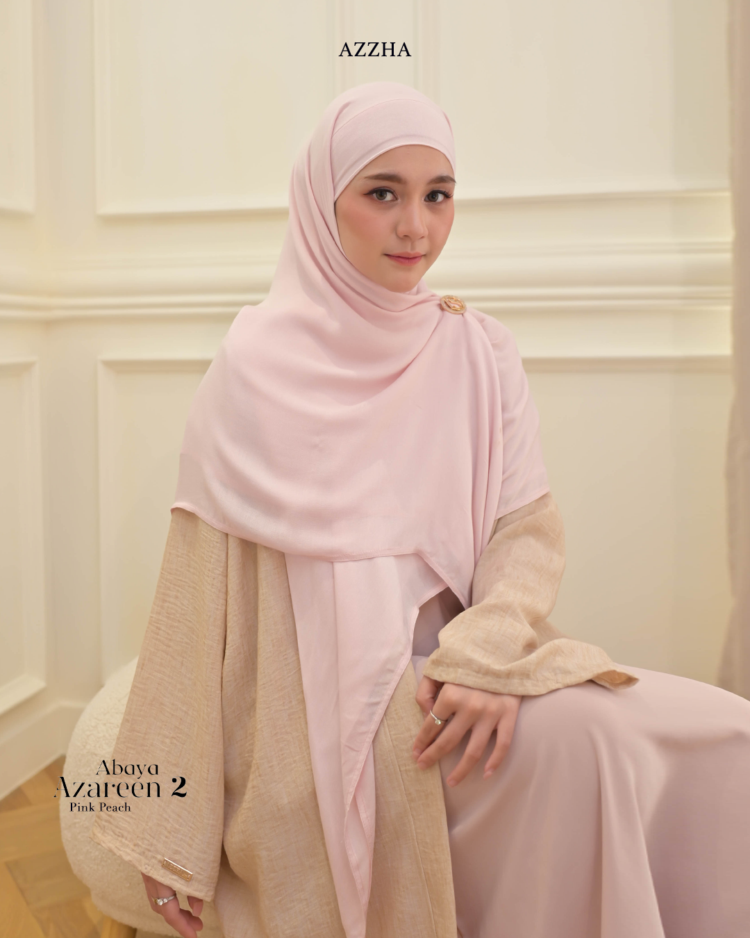 Azzha Indonesia - Azareen Abaya Wanita Muslimah Nyaman Lembut dan Mewah Dengan Bahan Marbella anti UV Premium