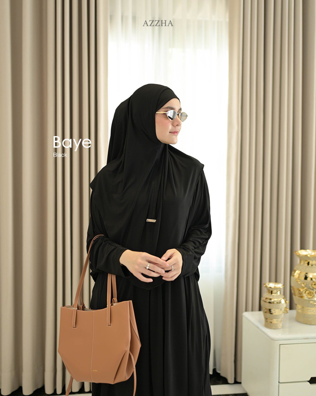 Azzha Indonesia - Baye One Set | Tunik Set Bergo Buy 1 Get 4 Mewah Nyaman Dengan Bahan Jersey Korea Premium