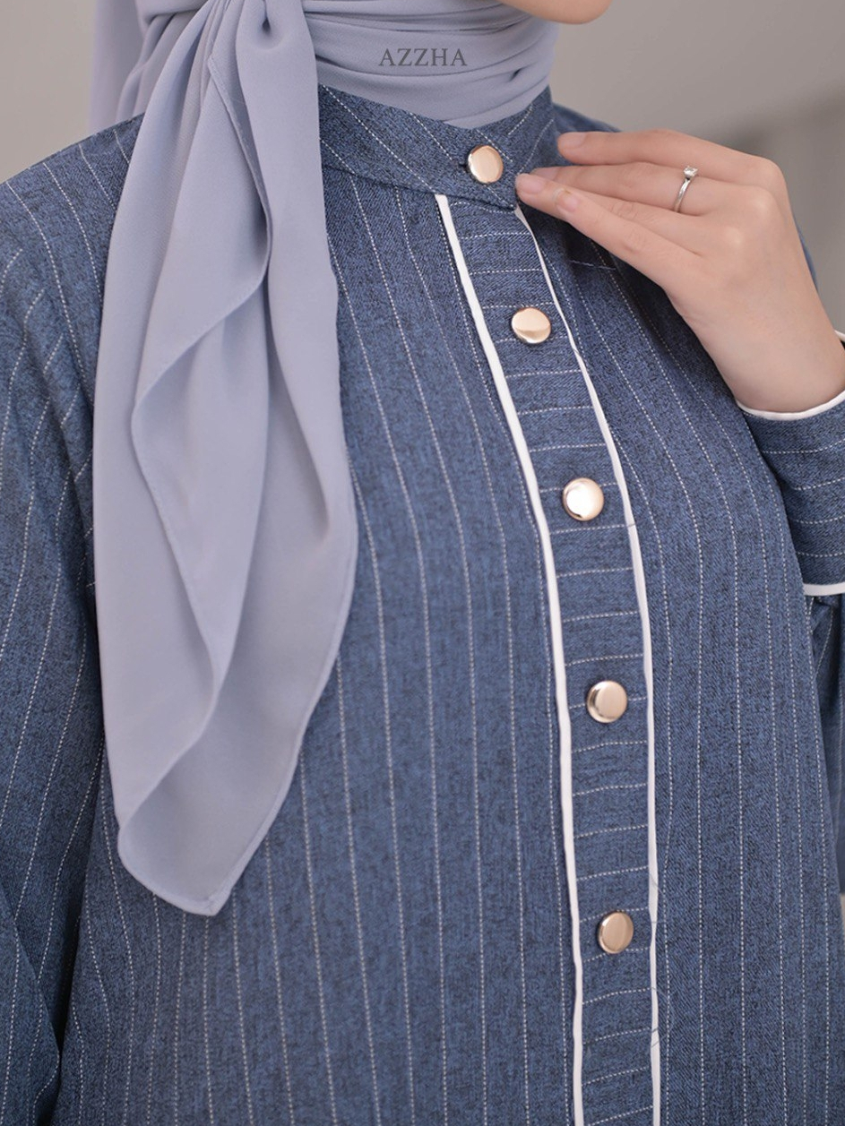 Azzha Indonesia - Selaras | Dress Wanita Mewah Elegant Nyaman Dengan Bahan Soft Jeans Premium