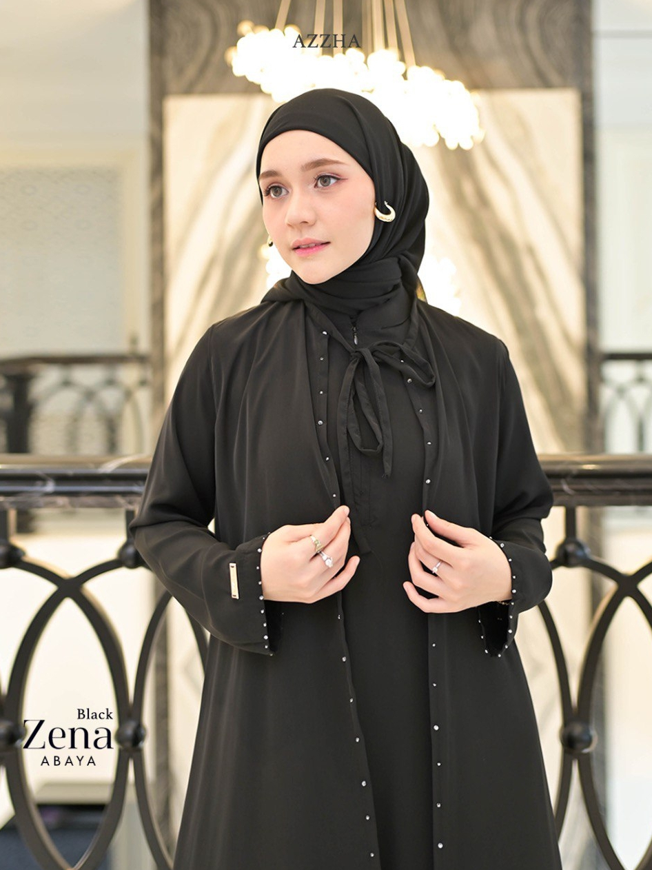 Azzha Indonesia - Zena Abaya Wanita Muslimah Adem Nyaman dan Mewah Dengan Bahan Japan Arabian Premium