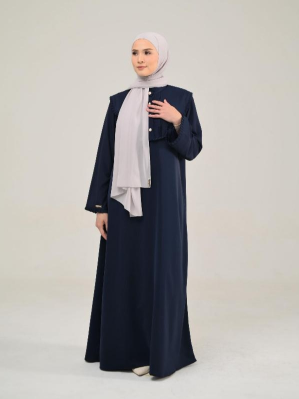 Azzha Indonesia - Niema Abaya Wanita Muslimah Dengan Bahan Barbara Anti UV Premium