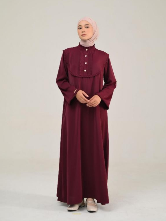 Azzha Indonesia - Niema Abaya Wanita Muslimah Dengan Bahan Barbara Anti UV Premium