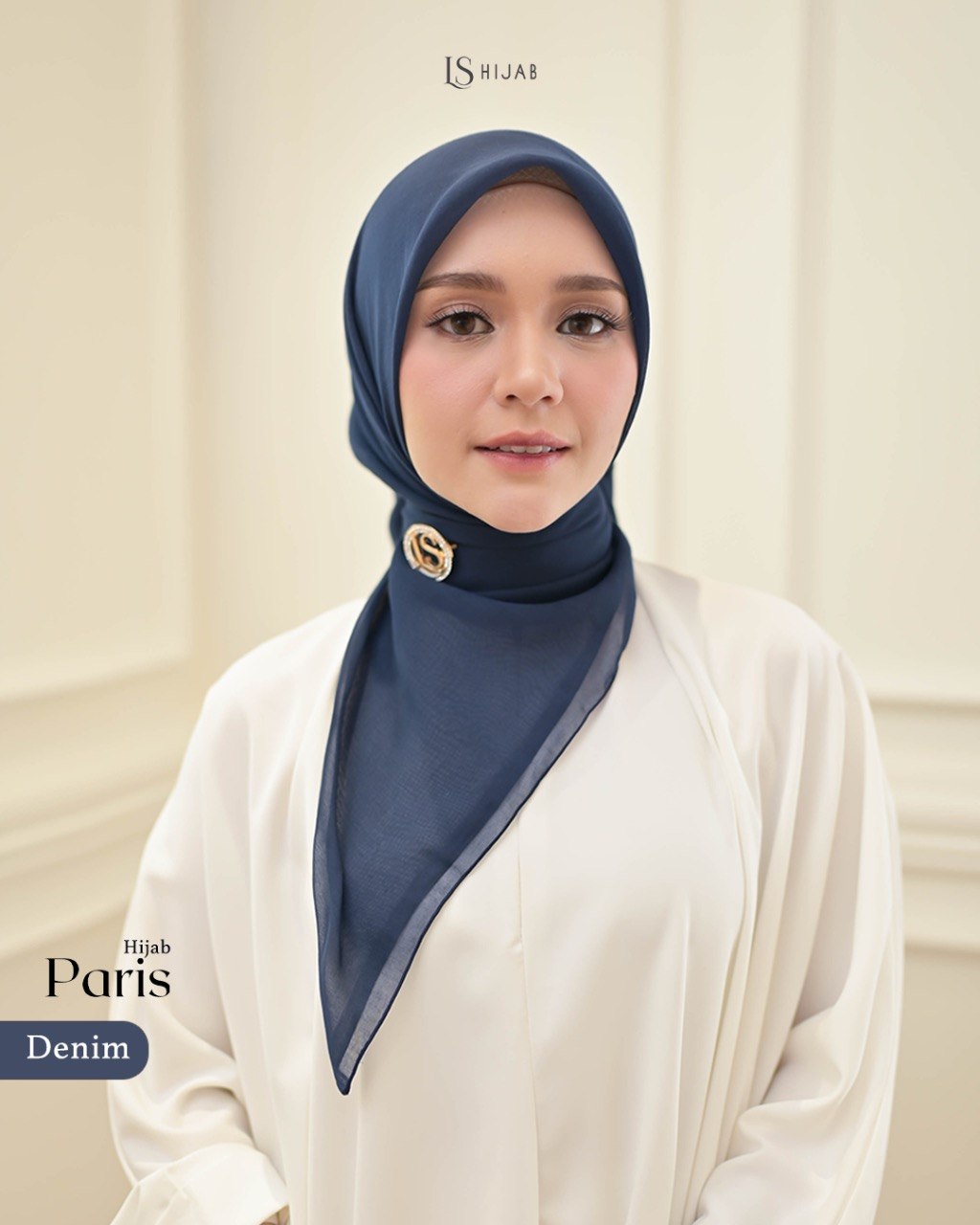 LS Hijab - Hijab Paris Square Polos Nyaman dan Lembut Anti Kusut Dengan Bahan Paris Japan Premium