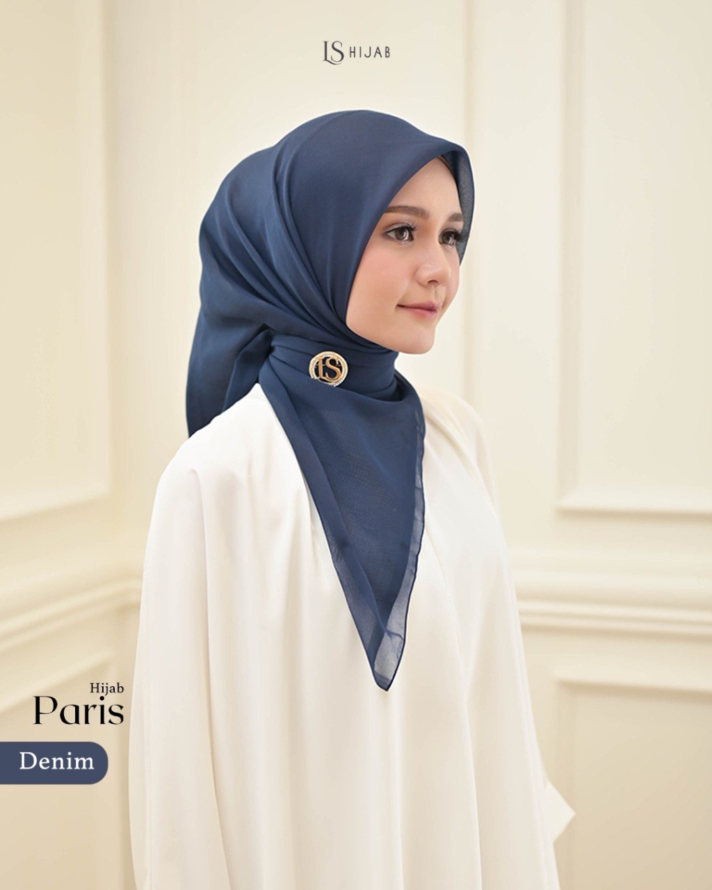 LS Hijab - Hijab Paris Square Polos Nyaman dan Lembut Anti Kusut Dengan Bahan Paris Japan Premium