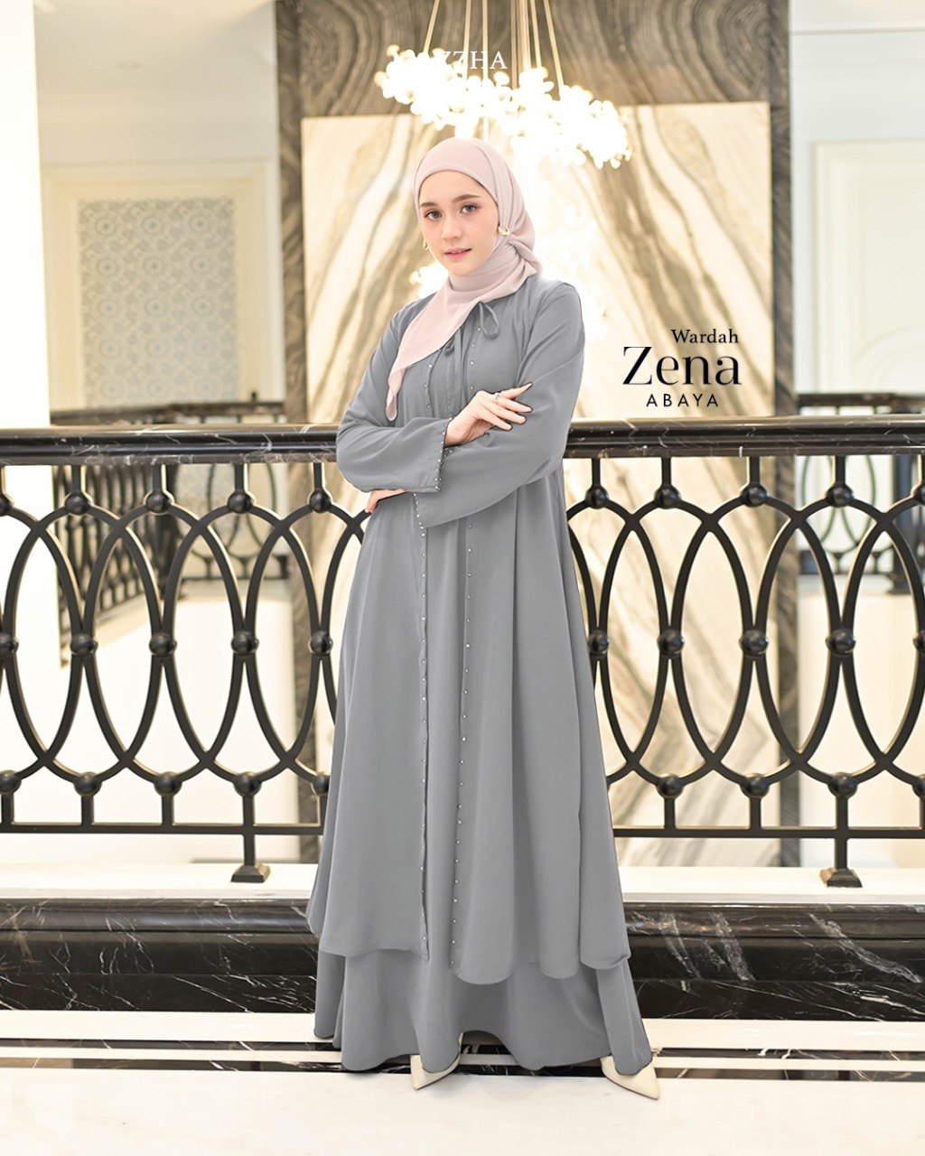 Azzha Indonesia - Zena Abaya Wanita Muslimah Adem Nyaman dan Mewah Dengan Bahan Japan Arabian Premium