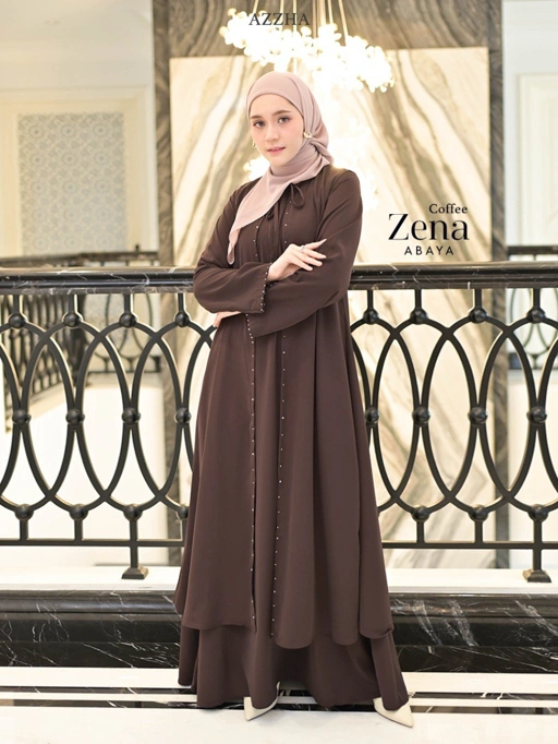 Azzha Indonesia - Zena Abaya Wanita Muslimah Adem Nyaman dan Mewah Dengan Bahan Japan Arabian Premium