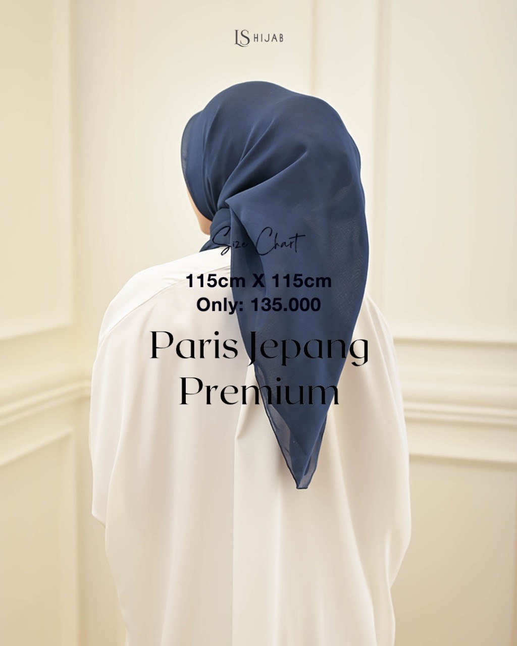 LS Hijab - Hijab Paris Square Polos Nyaman dan Lembut Anti Kusut Dengan Bahan Paris Japan Premium