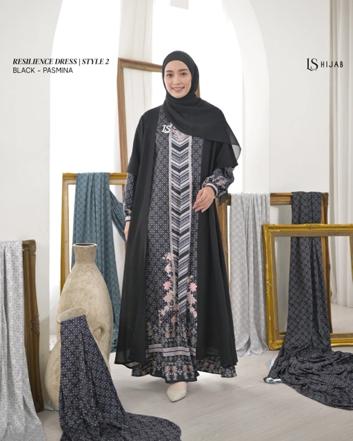Resilience Dress Style 2 - Black