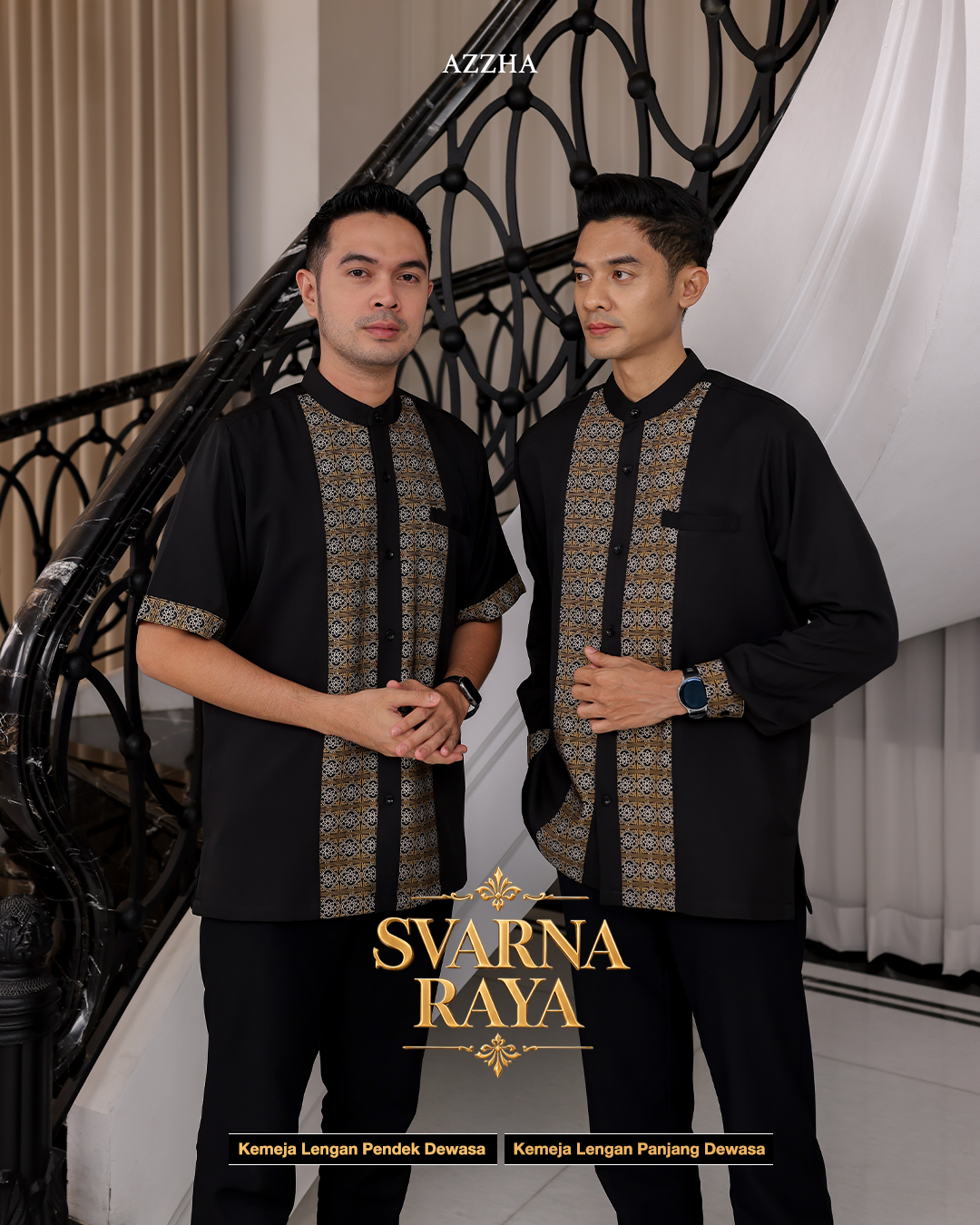 Azzha Indonesia| PRE-ORDER Svarna Raya Koko Dewasa Sarimbit Collection Lebaran 2027