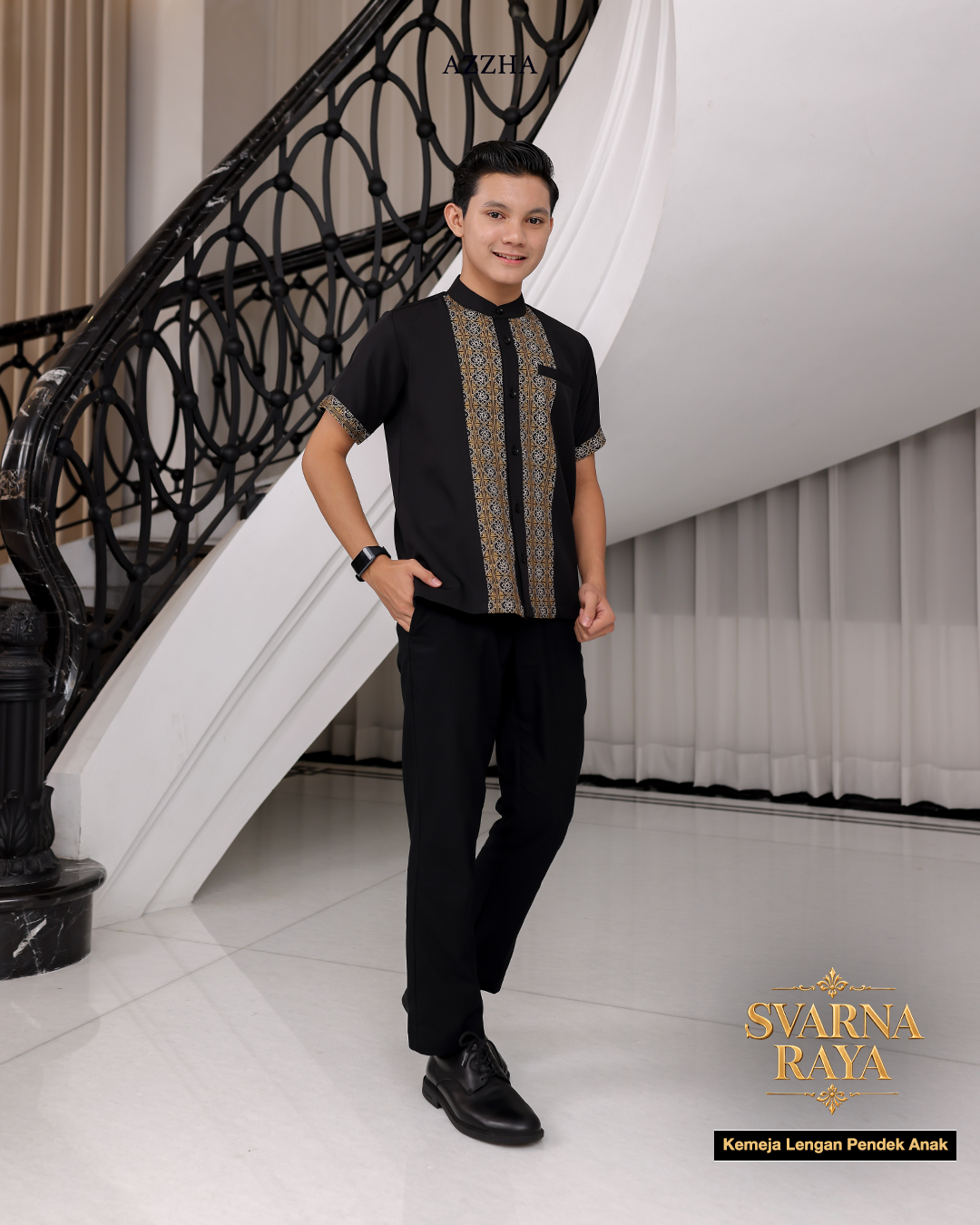 Azzha Indonesia| PRE-ORDER Svarna Raya Koko Anak Sarimbit Collection Lebaran 2027