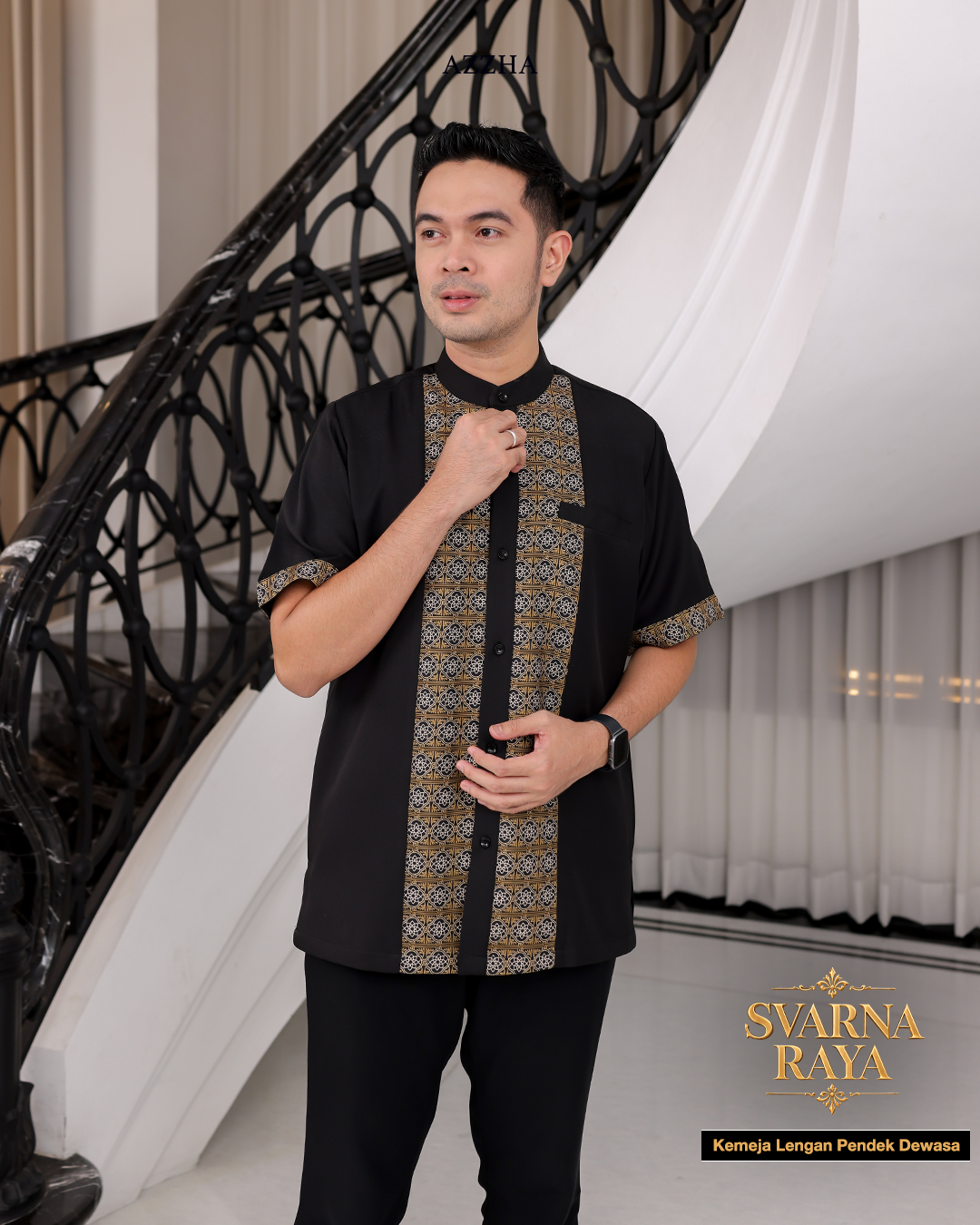 Azzha Indonesia| PRE-ORDER Svarna Raya Koko Dewasa Sarimbit Collection Lebaran 2027
