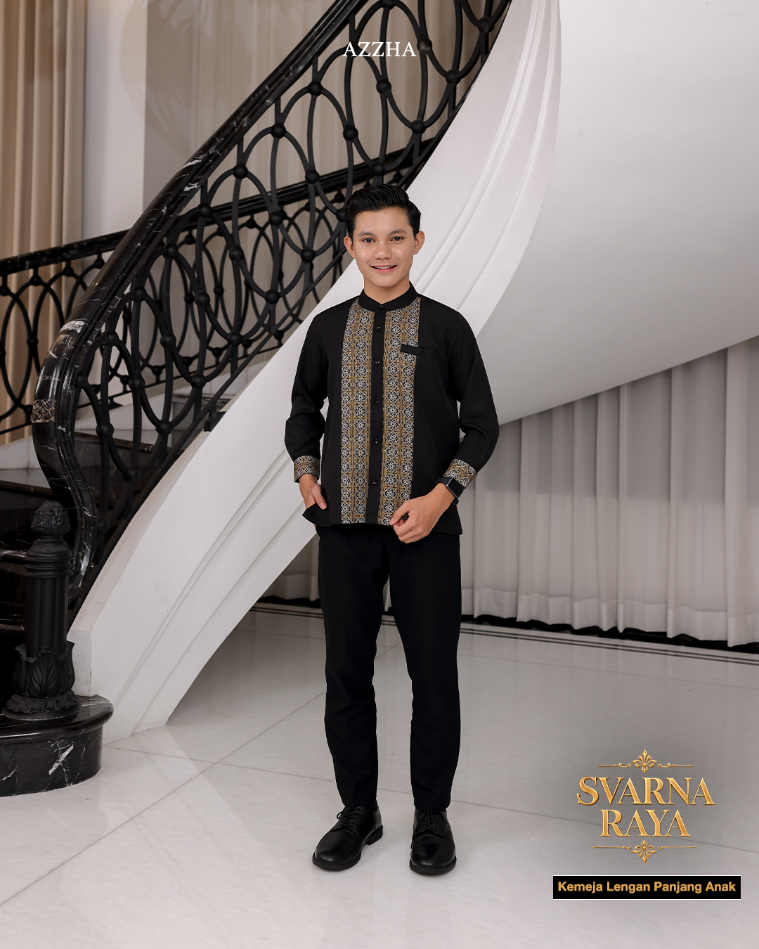 Azzha Indonesia| PRE-ORDER Svarna Raya Koko Anak Sarimbit Collection Lebaran 2027