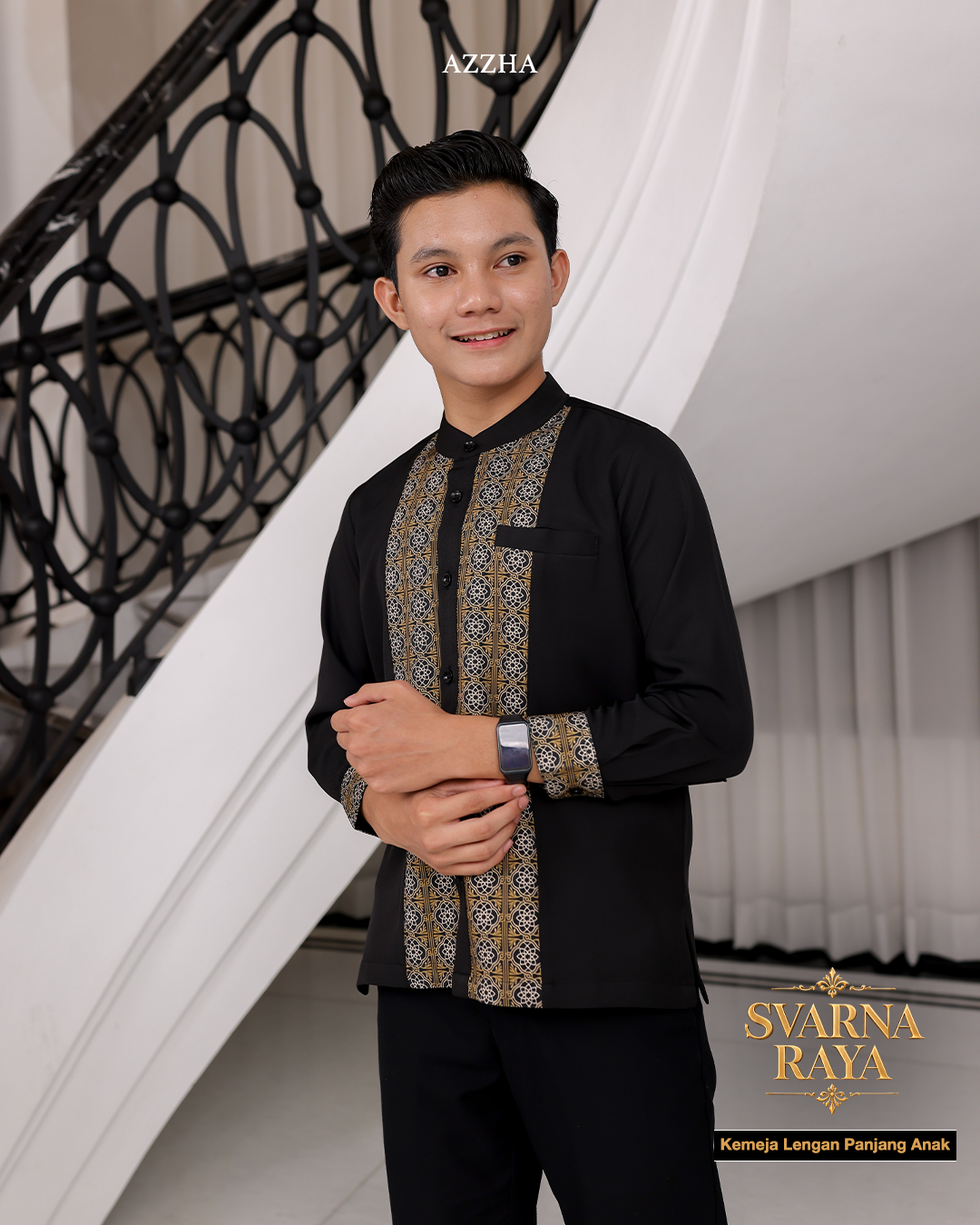 Azzha Indonesia| PRE-ORDER Svarna Raya Koko Anak Sarimbit Collection Lebaran 2027