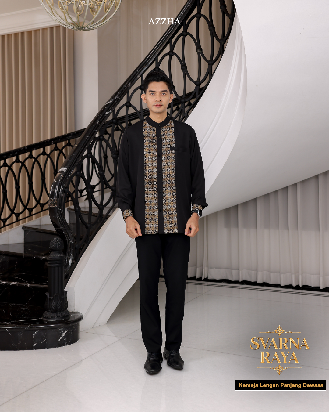Azzha Indonesia| PRE-ORDER Svarna Raya Koko Dewasa Sarimbit Collection Lebaran 2027