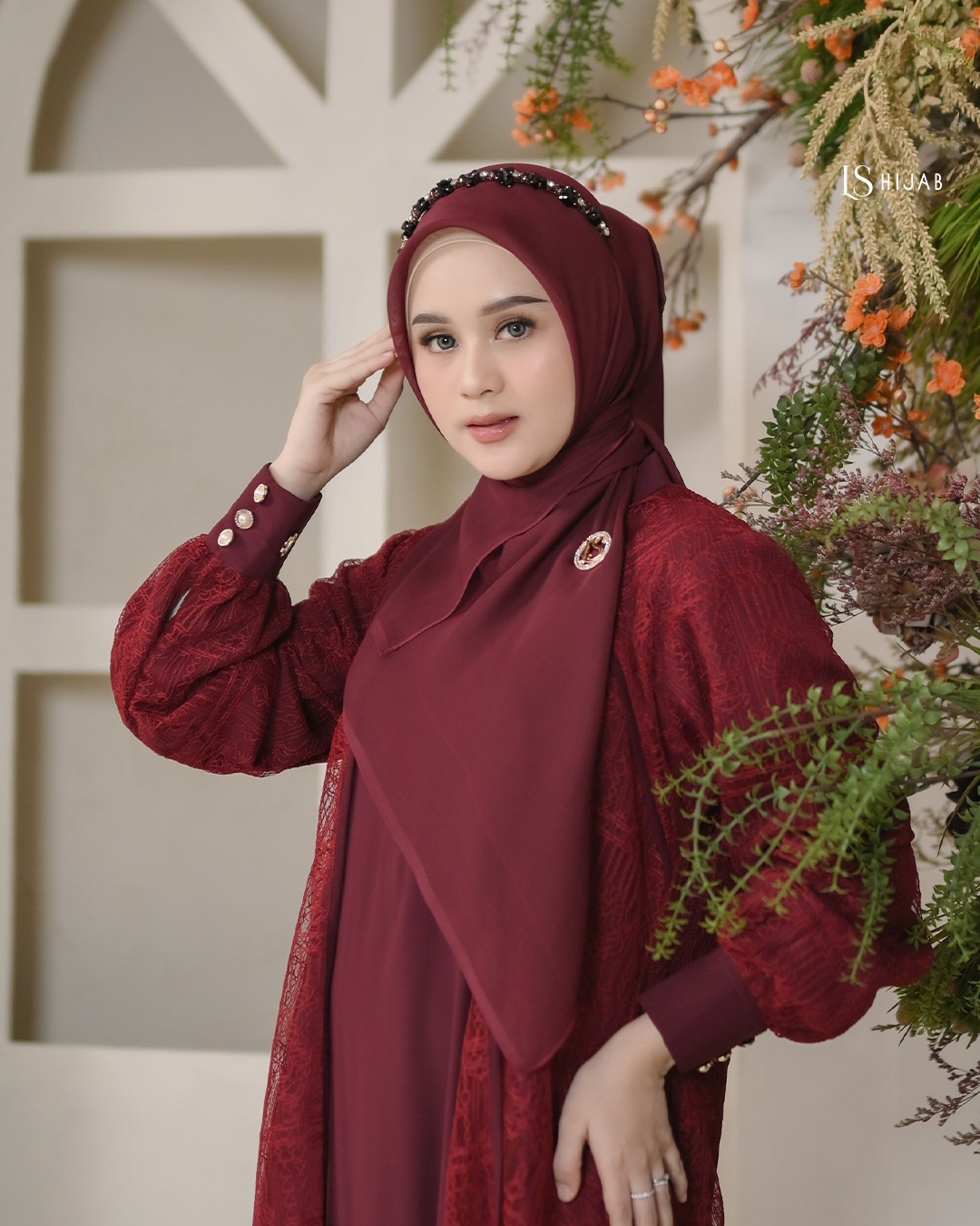 Harmony Dress - Maroon
