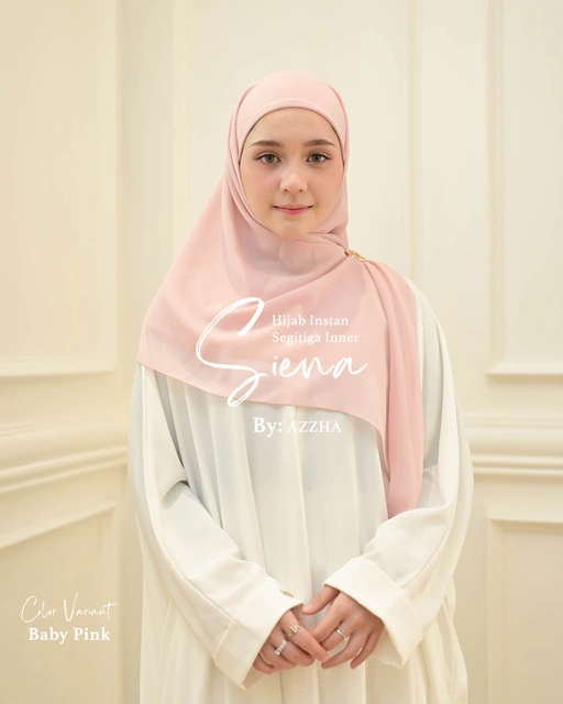 Image of Azzha Indonesia| Siena Pashmina Segitiga Instant - Ciput Menyatu