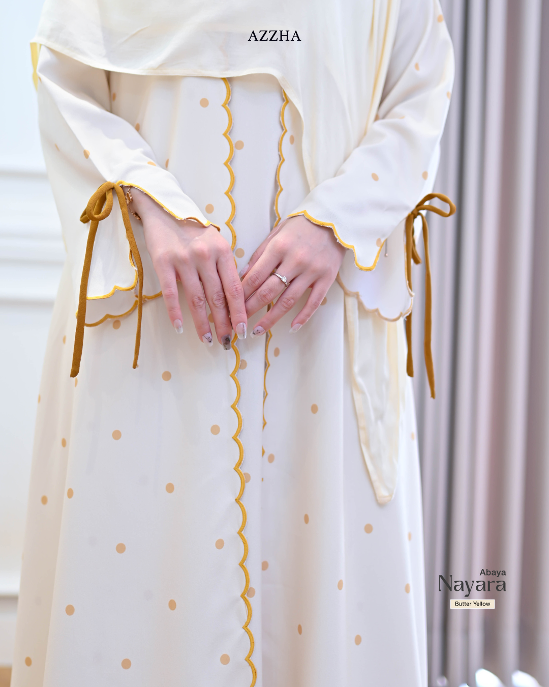 Azzha Indonesia - Nayara Abaya Wanita Nyaman dan Elegant Dengan Bahan Jiso Crepe Anti UV Premium