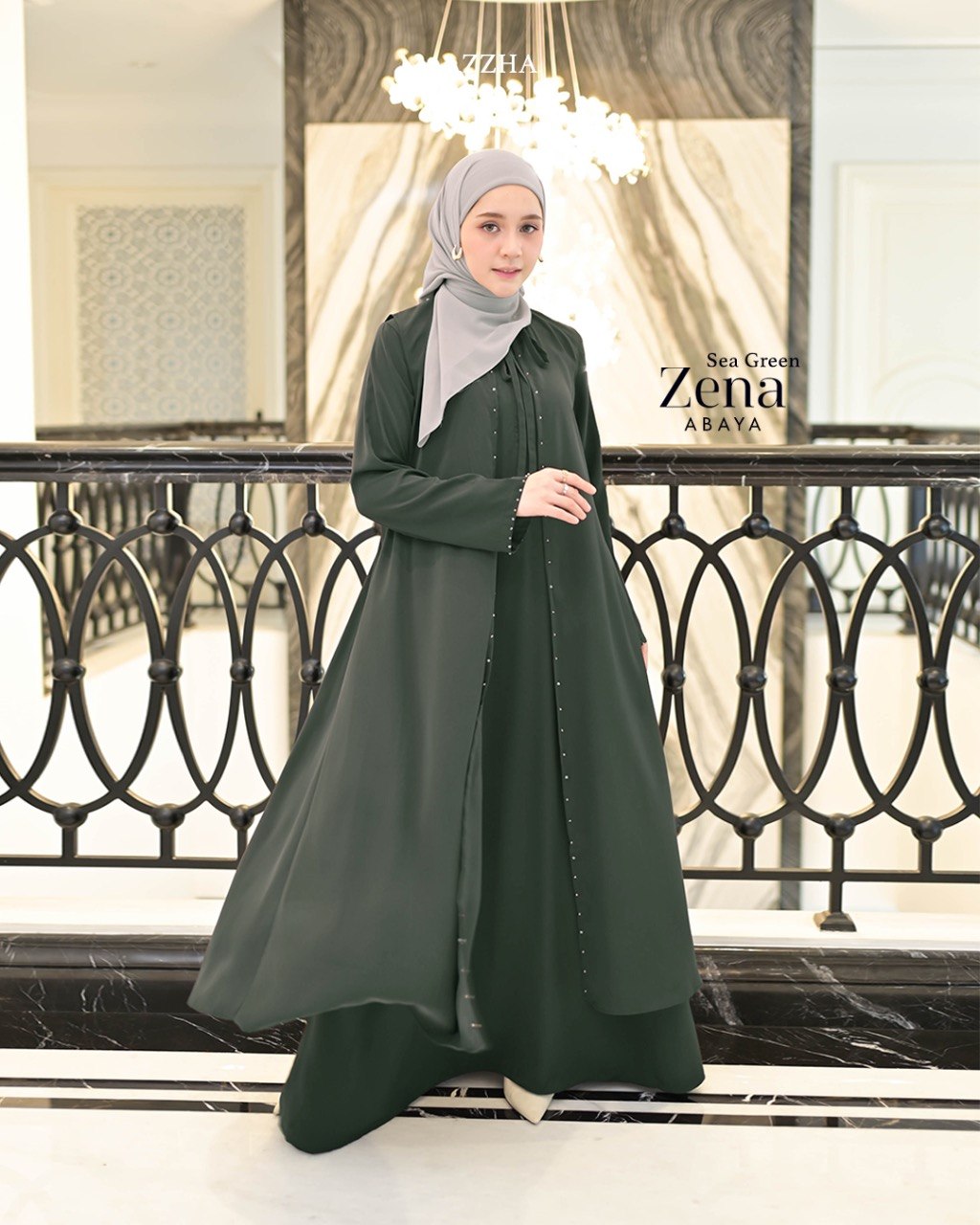 Azzha Indonesia - Zena Abaya Wanita Muslimah Adem Nyaman dan Mewah Dengan Bahan Japan Arabian Premium