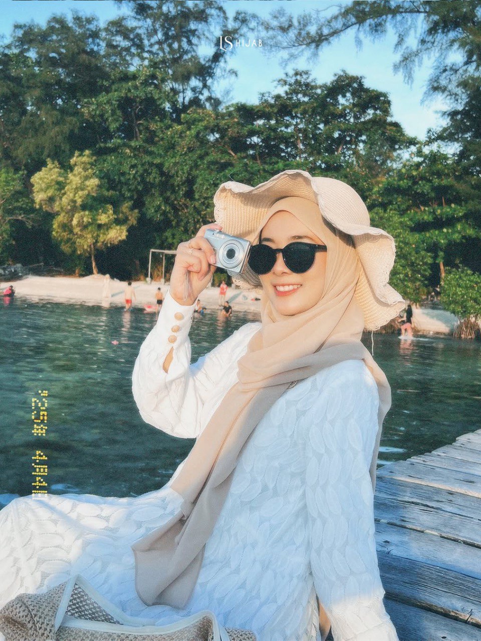 LS Hijab - Alesha Dress Wanita Muslimah Nyaman Elegant Dan Mewah, Dress Lebaran 2026 Dengan Bahan Brukat Premium