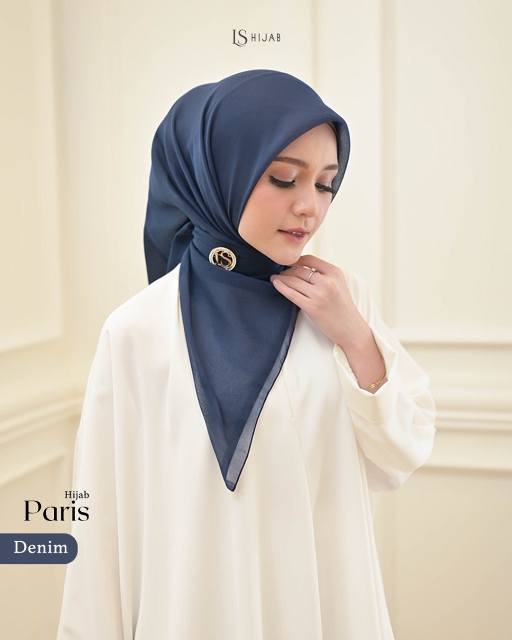 LS Hijab - Hijab Paris Square Polos Nyaman dan Lembut Anti Kusut Dengan Bahan Paris Japan Premium