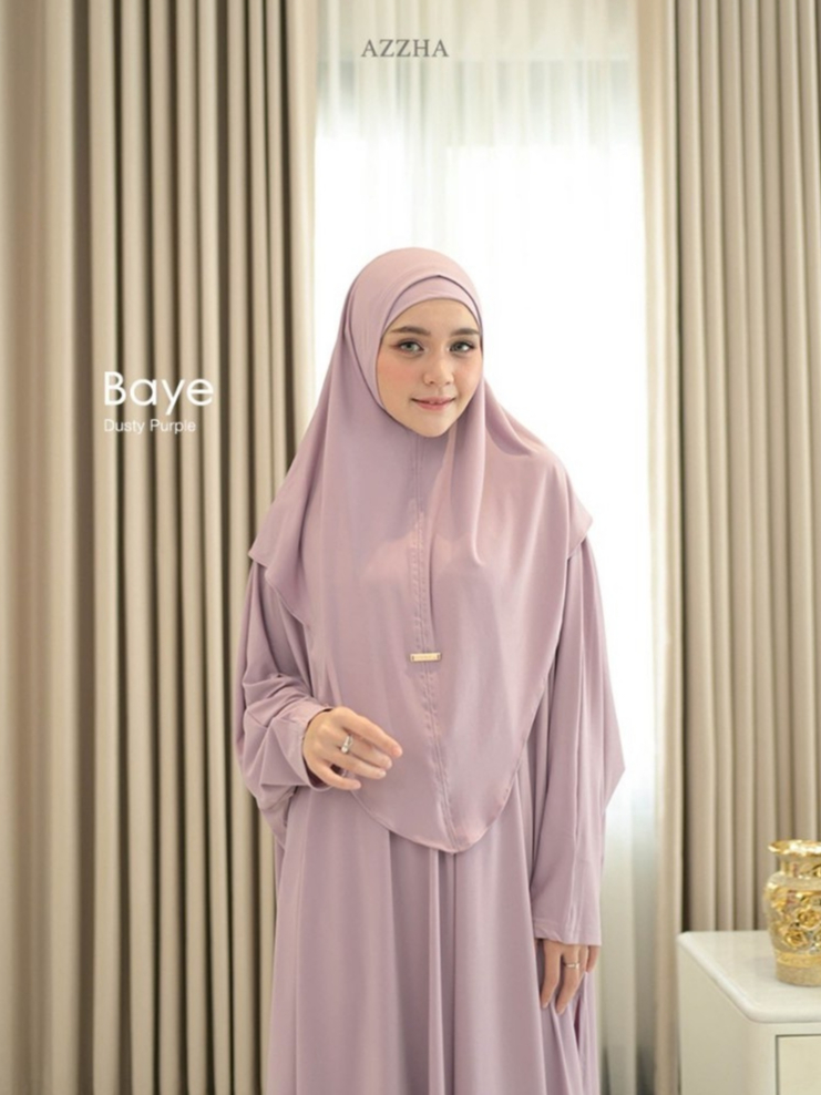 Azzha Indonesia - Baye One Set | Tunik Set Bergo Buy 1 Get 4 Mewah Nyaman Dengan Bahan Jersey Korea Premium