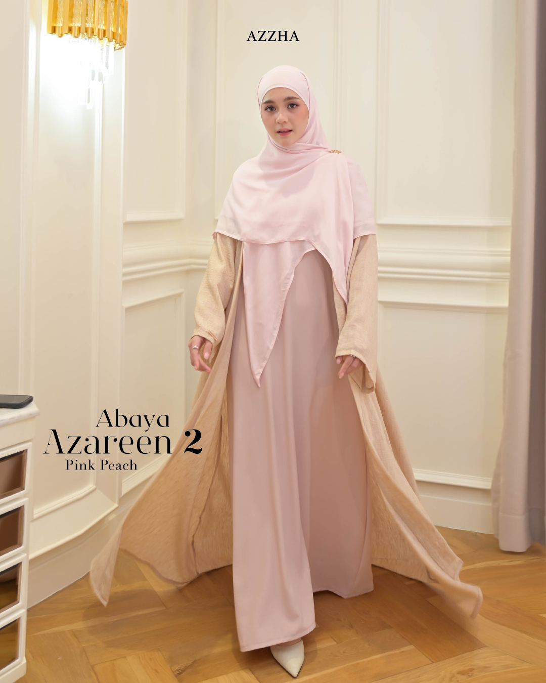 Azzha Indonesia - Azareen Abaya Wanita Muslimah Nyaman Lembut dan Mewah Dengan Bahan Marbella anti UV Premium