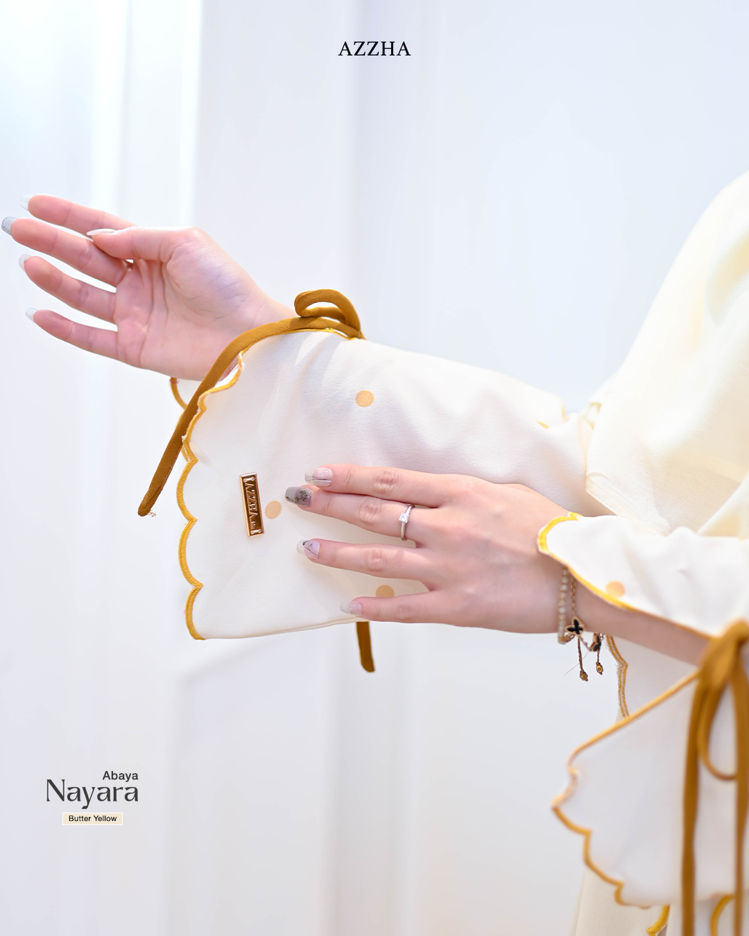 Azzha Indonesia - Nayara Abaya Wanita Nyaman dan Elegant Dengan Bahan Jiso Crepe Anti UV Premium