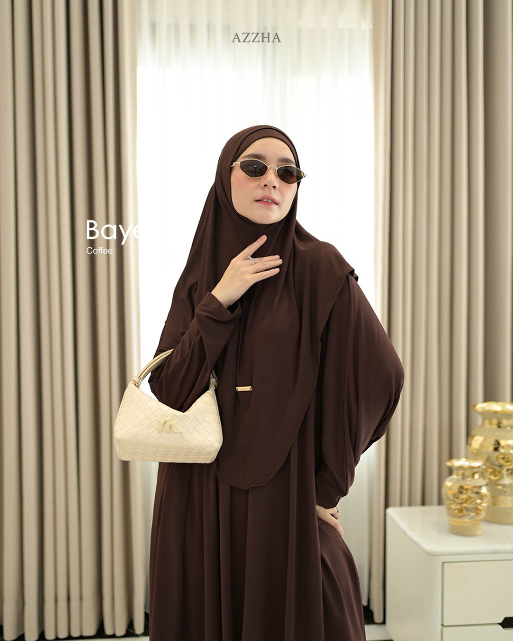 Azzha Indonesia - Baye One Set | Tunik Set Bergo Buy 1 Get 4 Mewah Nyaman Dengan Bahan Jersey Korea Premium
