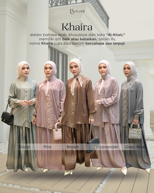 Image of LS HIJAB| Khaira Oneset Kemeja Rok Motif Batik Premium