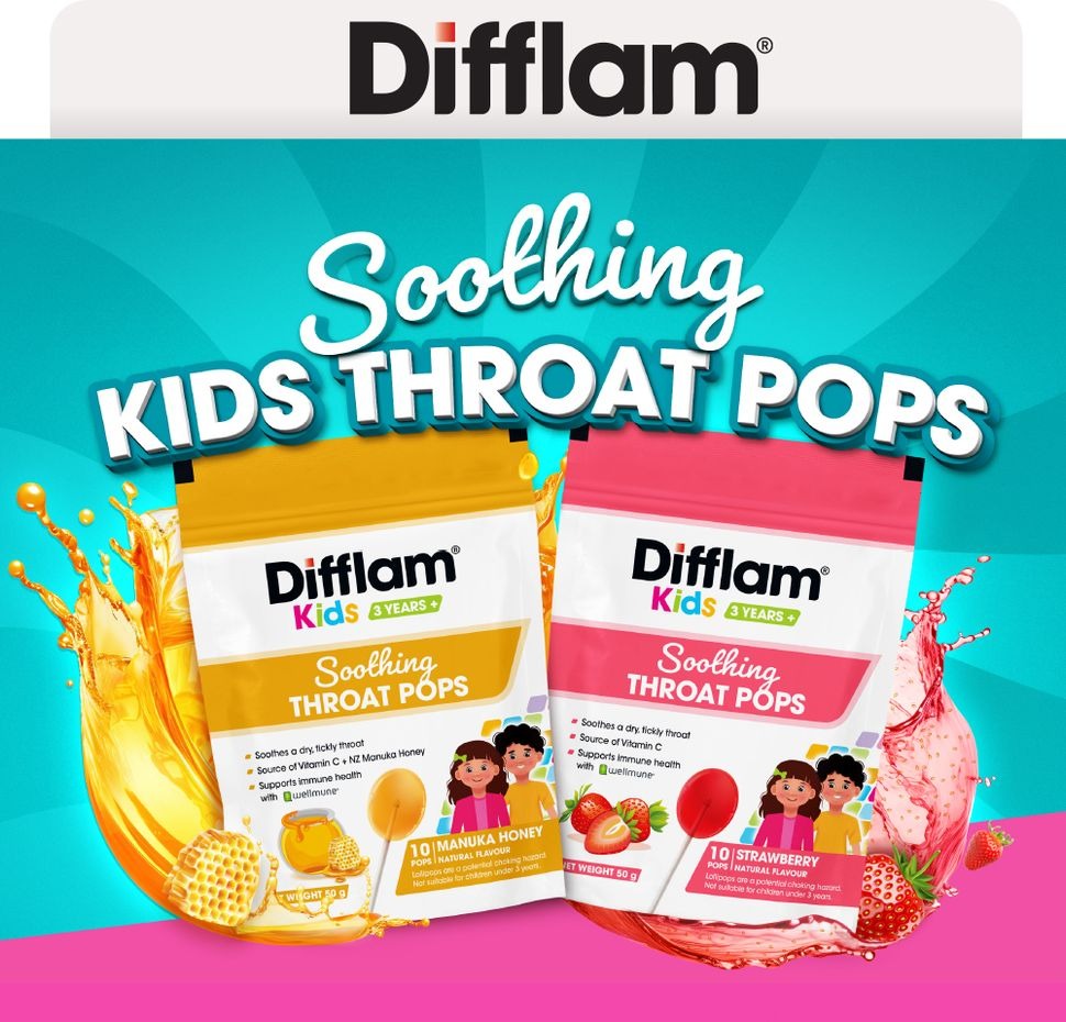 Difflam Soothing Throat Pops Manuka Honey 10 pack
